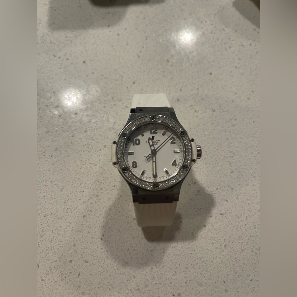 Hublot Watch Steel White Diamonds